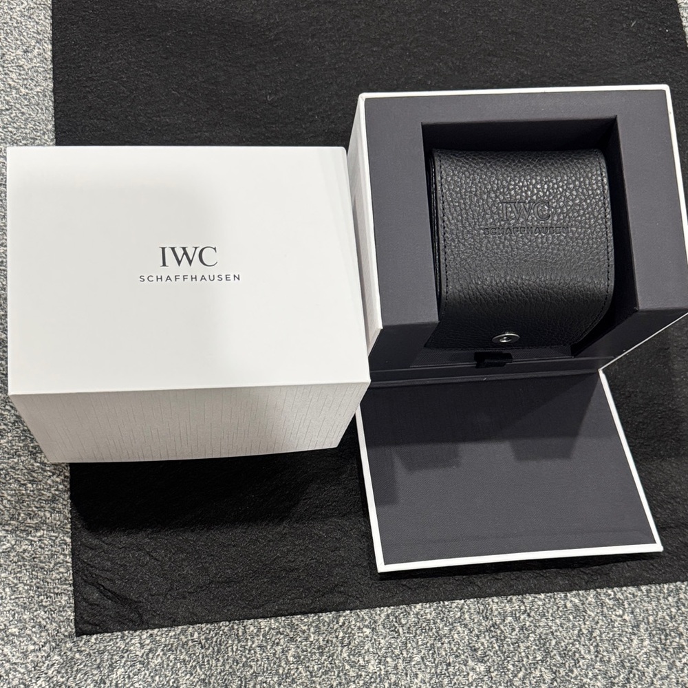 IWC Black Leather Watch Box